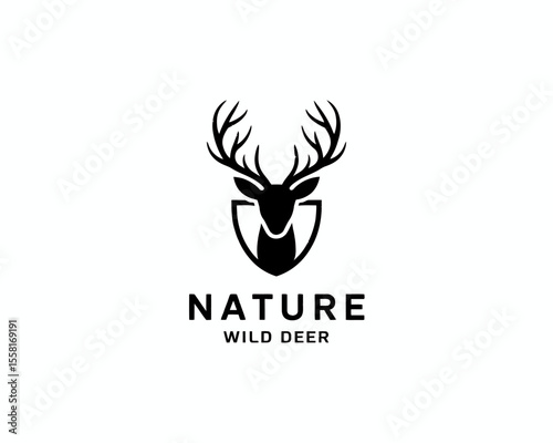 Nature Wild Deer Logo