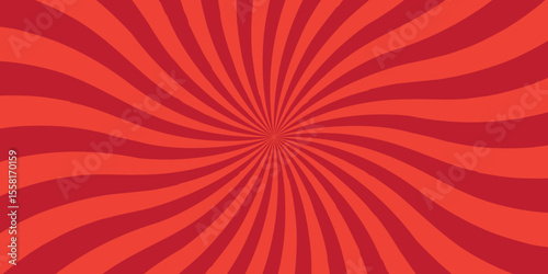 Vector sunburst pattern orange and red design. Vintage sunrays illustration swirl grunge backdrop line. sun beam vector banner design and comic burst gradient concept pattern.	
