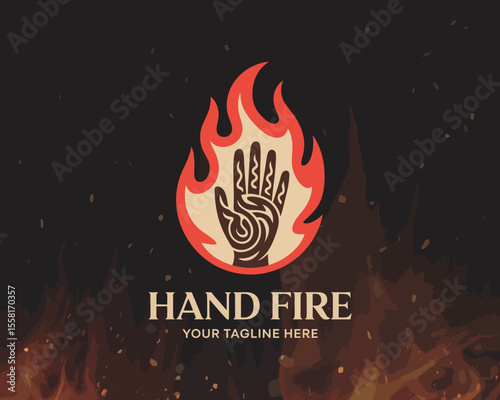 Hand Fire Logo