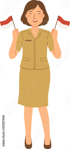 Indonesian civil servant well known as PNS