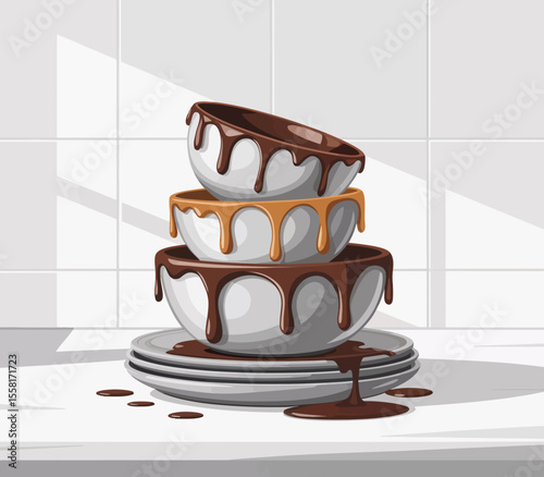 Chocolate Dripping Bowls