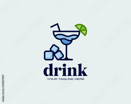 Drink Cocktail Logo