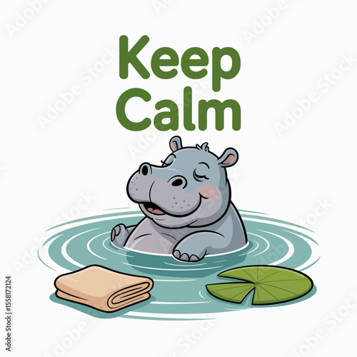Keep Calm Hippo Logo