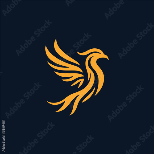 Fire phoenix logo