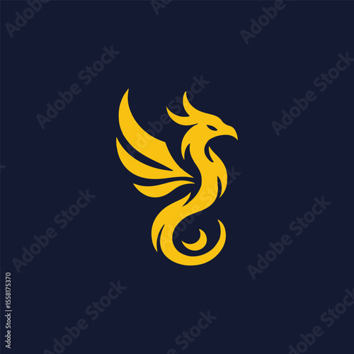 Fire phoenix logo