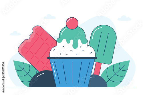 Sweet Summer Treats Ice Cream, Popsicles, and Sherbet Swirls