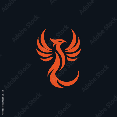 Fire phoenix logo