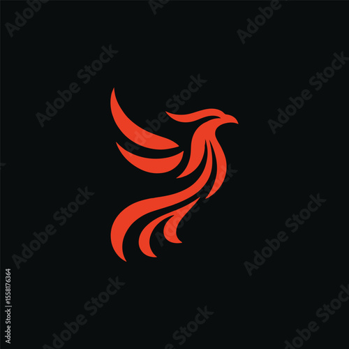 Fire phoenix logo