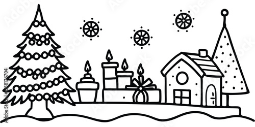 Christmas Eve Celebration Vector Design
