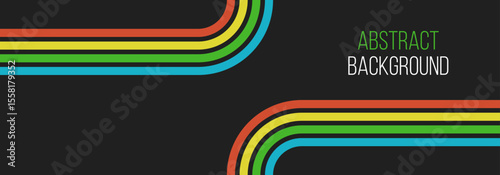 abstract sport styled vector background with symbolic stadium tracks