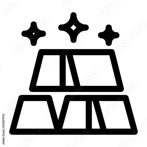 Gold Bars Icon