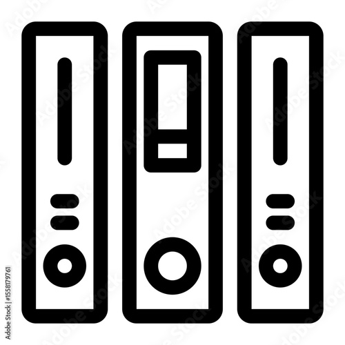 Three Office Binders
