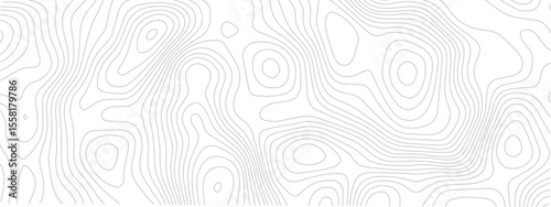 Detailed Sea Map with Geometric Lines and Topography, Featuring a Mounted Grid Pattern to Depict Area Space and Landscape Topos
