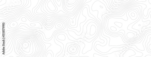 Abstract Pattern with Seamless Lines and Topographic Map Design Featuring Sea and Mountainous Terrain in a Geometric Grid Style
