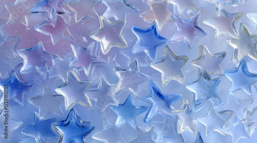 Icy cool star pattern background wallpaper