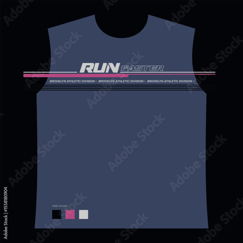 run faster t shirt design