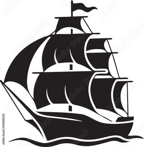sailing ship silhouette