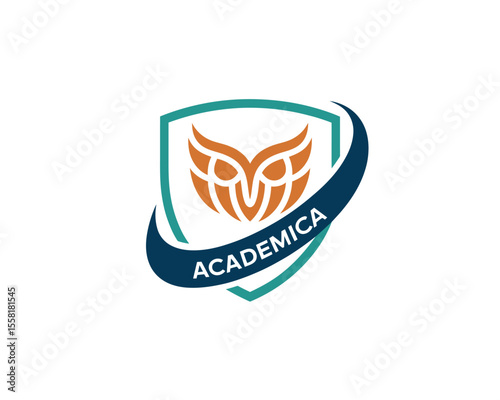Academic Owl Shield Logo