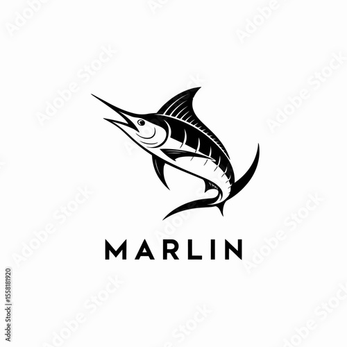 Marlin Fish Logo