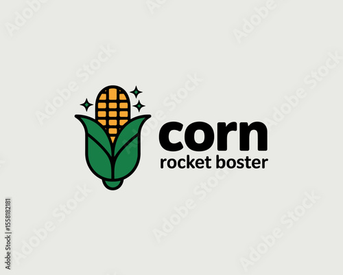 Corn Rocket Booster Logo