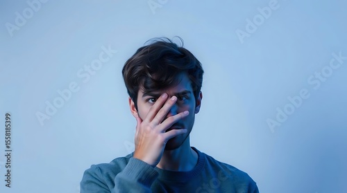 A person actively pretends to be uninterested or apathetic, despite potentially holding genuine curiosity