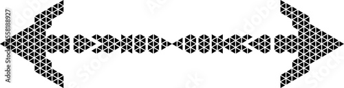 Triangle arrow divider pattern