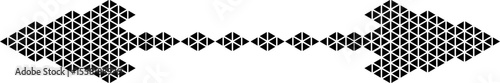 Triangle arrow divider pattern