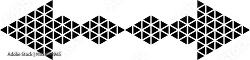 Triangle arrow divider pattern