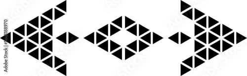 Triangle arrow divider pattern