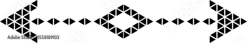 Triangle arrow divider pattern