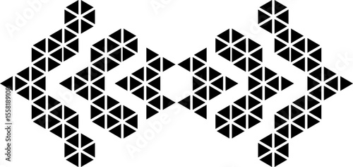 Triangle arrow divider pattern