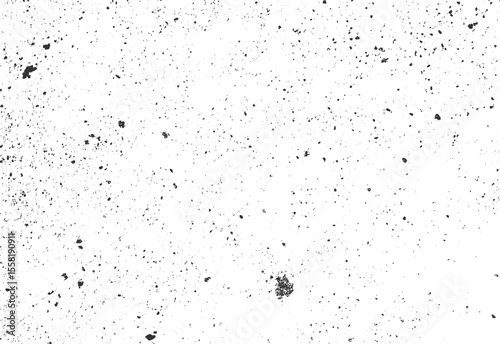 Grunge ink splatter texture with scattered black dots and dirty speckle effect. Abstract grain dust background. Vintage noise overlay.