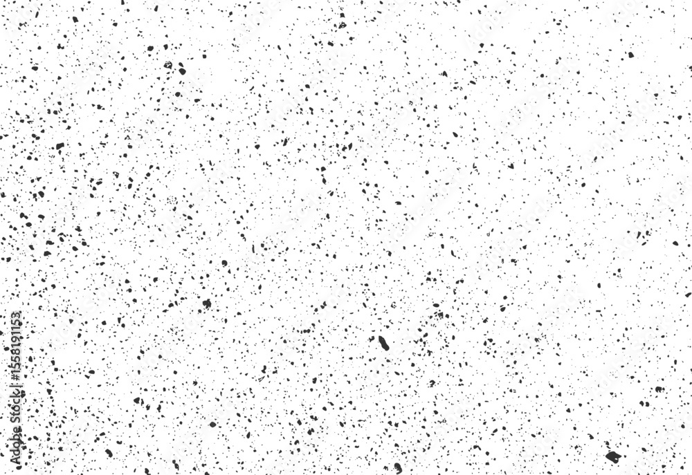 Naklejka premium Fine grunge splatter texture background. Dusty ink droplet vector overlay on white.