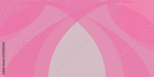 Paper Cut pink color background abstract art vector
