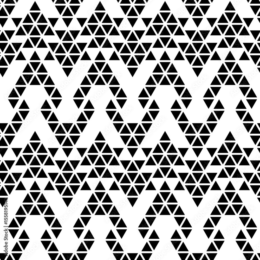 Fototapeta premium Triangle arrow seamless pattern