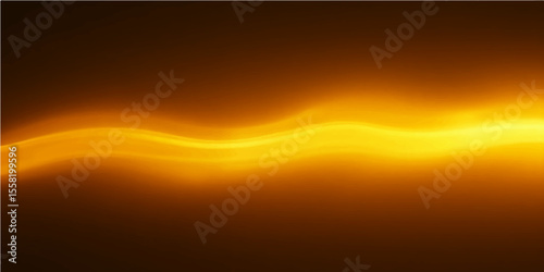 Abstract orange and yellow waves illustrate a bright, fiery energy with a glowing gradient design