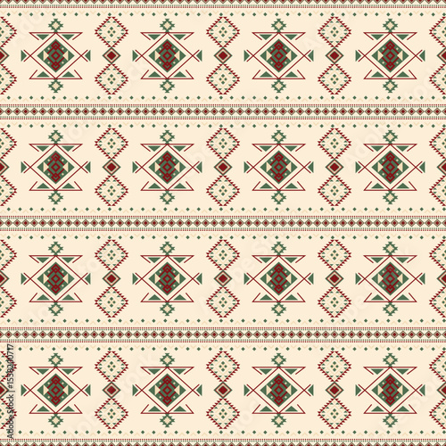 Seamless Geometric Ethnic Textile Design in Earth Tones. this design is perfect for fabric prints, home decor, fashion accessories, wallpapers, wrapping paper, and digital backgrounds.
