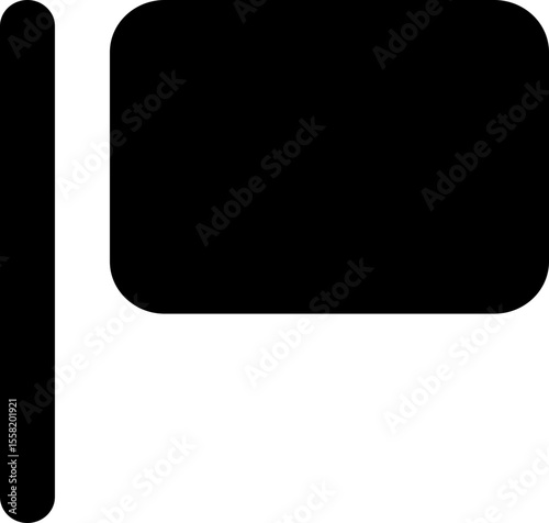 Report Flag Interface Icon Vector Symbol for Web and Mobile Applications