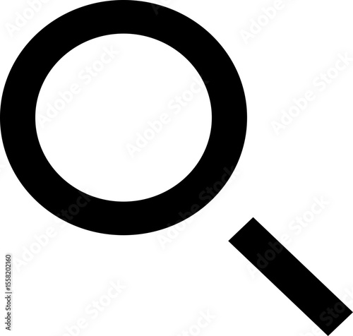 Magnifying Glass Search Icon Vector Symbol