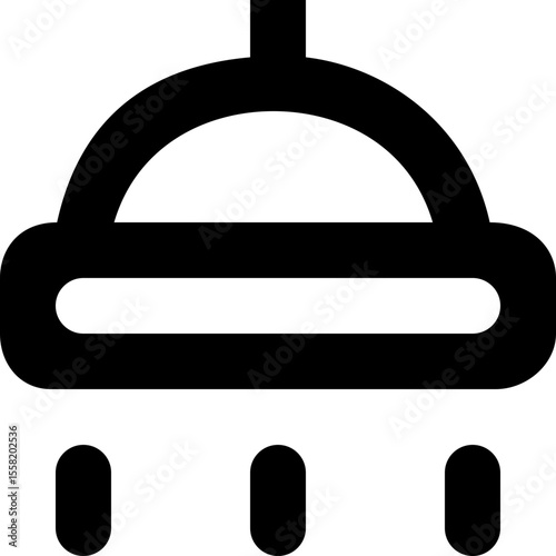 Shower Head Water Spray Icon Vector Illustration