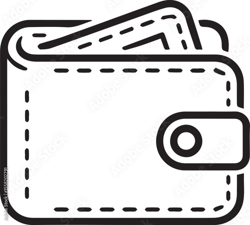 Wallet vector icon