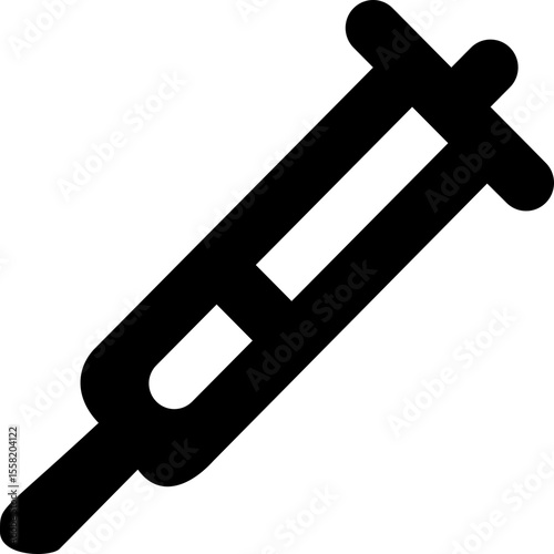 Medical Syringe Injection Healthcare Vector Icon