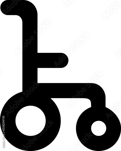Wheelchair Accessibility Disabled Person Mobility Icon Vector Symbol