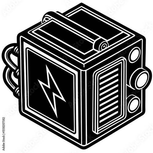 vector illustration of a cube