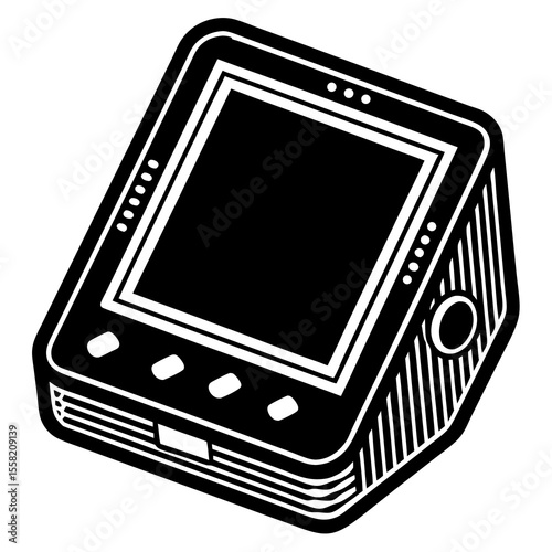 illustration of a laptop with a book