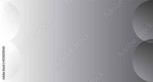 Abstract grayscale design with overlapping translucent circles creating a gradient effect and subtle depth.