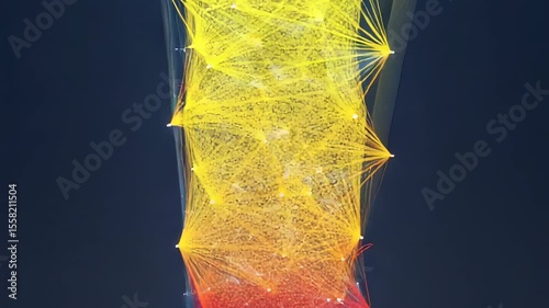 Abstract network of vibrant gradient colors