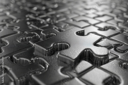 Puzzle pieces banner