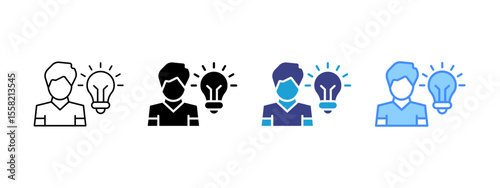 Brainstorming Multipel Icon Set.