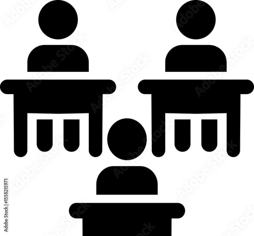 Teaching classroom icon, Students who learn and grow on their own with various subjects. Education content vector, Teachers, Professors, , education, books, instruct, knowledge and pedagogy icons